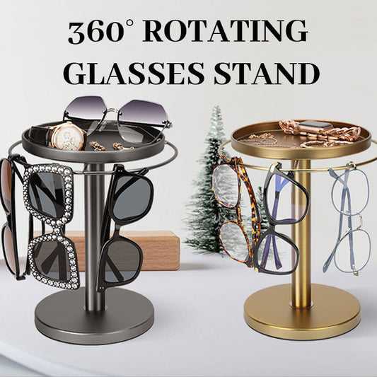 360° Roterande Glasögonställ 🌀✨ – Utrymmesbesparande & Elegant Lösning”